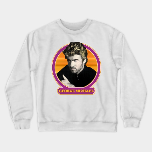 George Michael // Retro Styled Fan Art Design Crewneck Sweatshirt by DankFutura